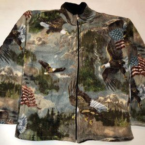 Zoofleece Eagle American Bird Patriot Jacket S